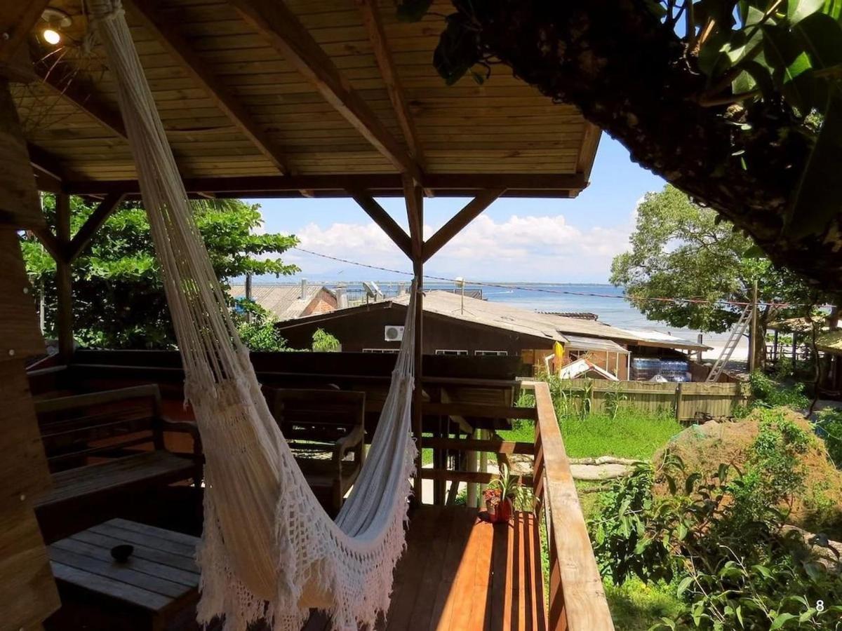 Casa Estilosa E Rustica Com Vista Para O Por Do Sol Da Ilha Do Mel! Экстерьер фото